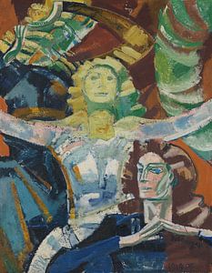 August Babberger - Drei Frauen, Studie
