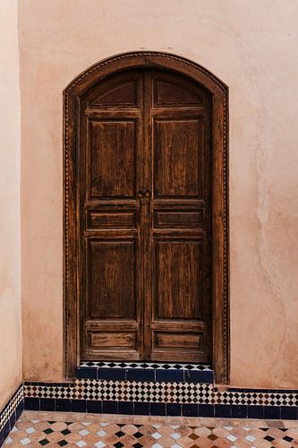 Deur in Bahiapaleis Marrakesh