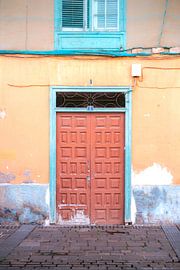 Alte Holztür | Fotodruck Teneriffa | Farbenfrohe Reisefotografie Spanien von HelloHappylife