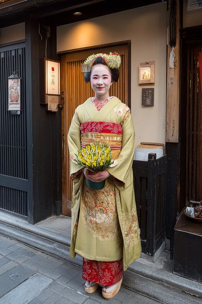 image spirituelle Geishas Japon par Egon Zitter