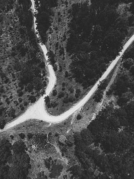 Luchtfotografie splitsen in The Blue Mountains van Ken Tempelers