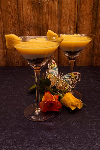 Ananas Yoghurt Dessert in een Glas