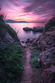 Lumière magique sur la plage