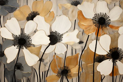 Coquelicots couleurs naturelles