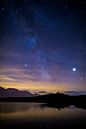 Melkweg boven de Zwitserse Alpen van Maurice Haak thumbnail
