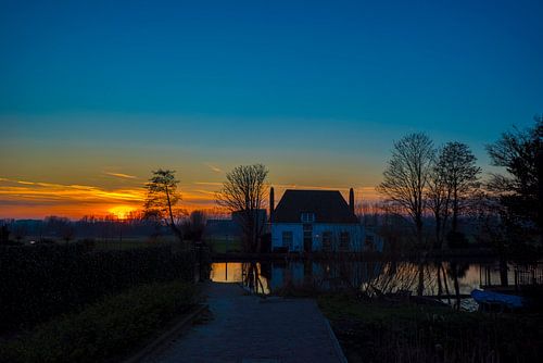 Sunset in Overschie (Rotterdam)