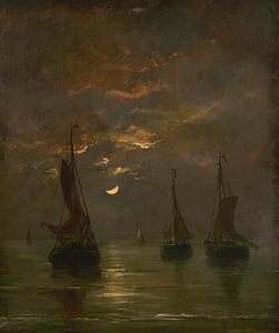 Nuit avec clair de lune, Hendrik Willem Mesdag