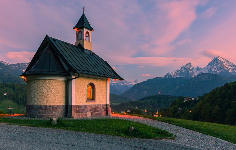 Chapelle Lockstein, Berchtesgaden, Bavière, Allemagne par Henk Meijer Photography