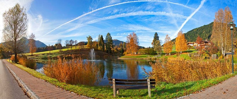 Autumn panorama at Lake Reitdorf by Christa Kramer