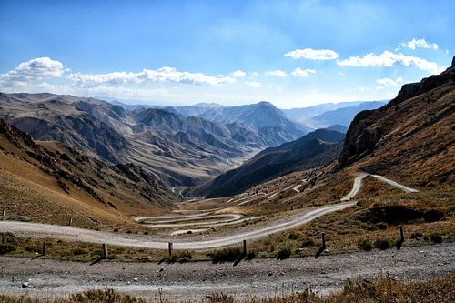 Col de Teskey-Torpok Ashuu, Kirghizistan sur Ton Wever