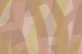 Abstrakte Aquarelllinien in neutralen Pastellfarben Nr. 4 von Dina Dankers