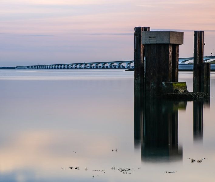 zeeland bridge by P Hogeveen