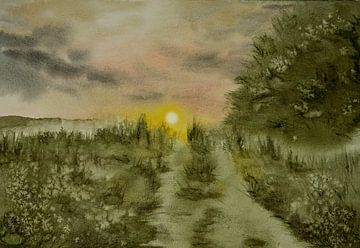 Aquarel part 153 van Tania Perneel