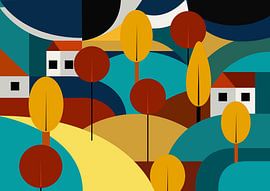 cubism landscape by Armin Mumper