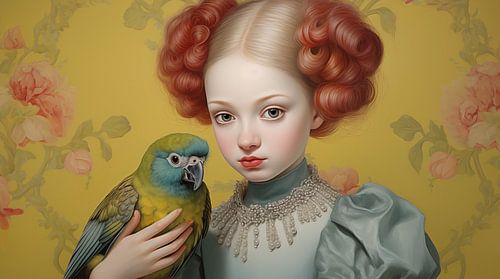 The Girl with the Blue Parrot