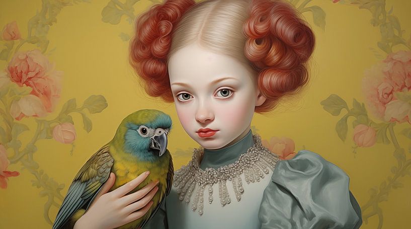 The Girl with the Blue Parrot by Heike Hultsch