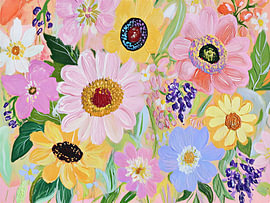 Farbenfroher Wildblumengarten von IamHomeStudio
