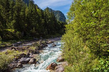 Het Wimbachtal bij Ramsau in Berchtesgadener Land