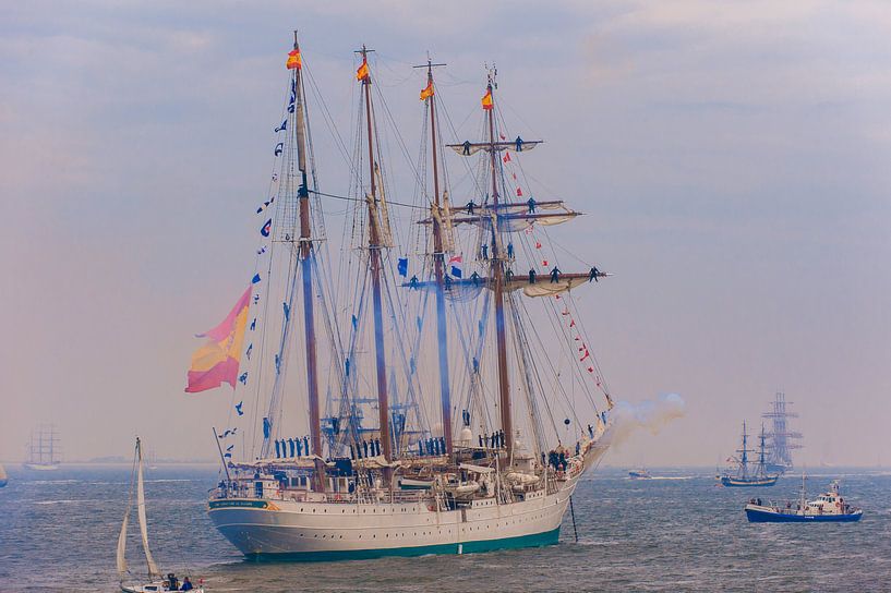 Salute to the crown prince on the city of amsterdam by Brian Morgan