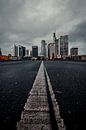 Frankfurt ohne Autos, Skyline Frankfurt zu Corona Dramatisch von Fotos by Jan Wehnert Miniaturansicht
