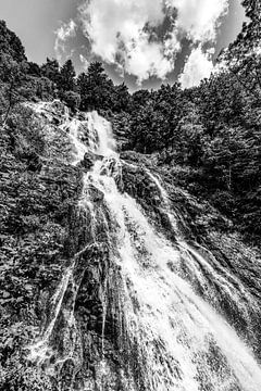 Todtnauer Wasserfall im Schwarzwald - Schwarzweiss