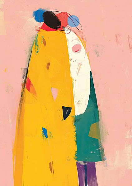 Portrait abstrait | Étreinte vive par La collection ARTEO