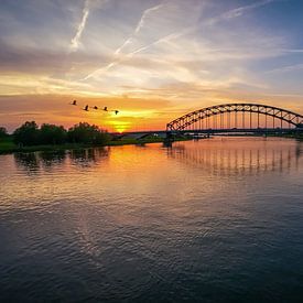 IJssel brug Zwolle van Theo Groote