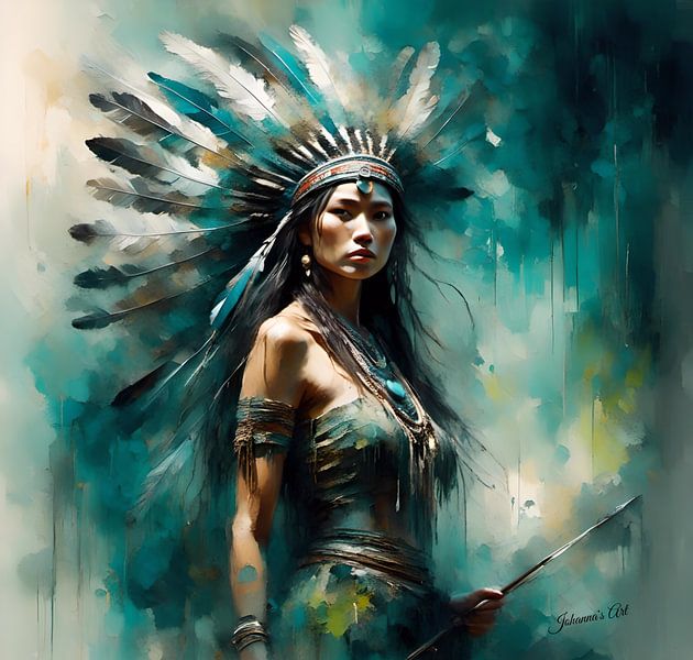Native American Heritage 55 by Johannas Art Creations