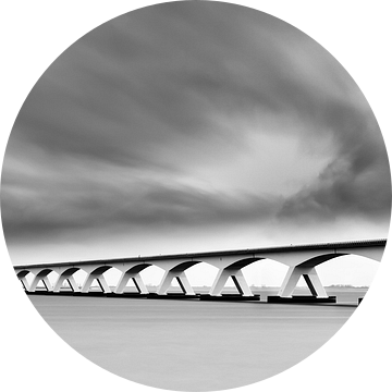 De Zeelandbrug in Zwart-Wit van Henk Meijer Photography