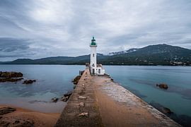 A Coastal Embrace, Propriano Lighthouse by Piermarco Raimondo