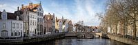 Panorama Brugge Belgium winter by Remco van Adrichem thumbnail