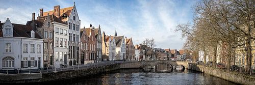 Panorama Brugge Belgium winter