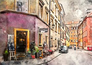 Warsaw watercolor art #warsaw