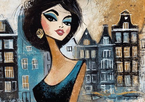 Amsterdam | Vrouw Oorbel