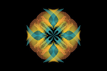 Radiant Psychedelic Sacred Geometry Mandala
