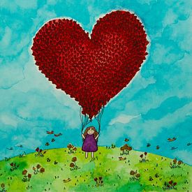 Mon grand cœur sur Monique van Kipshagen - Heartwarming Arts