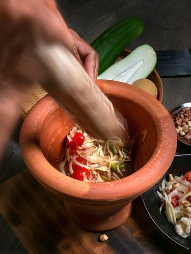 Thaise papaja salade
