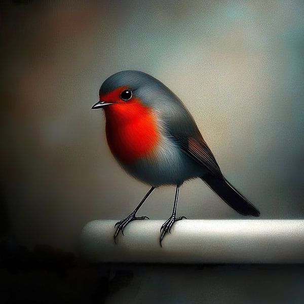 Roodborstje van Lauri Creates