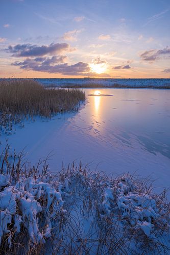 Coucher de soleil d'hiver
