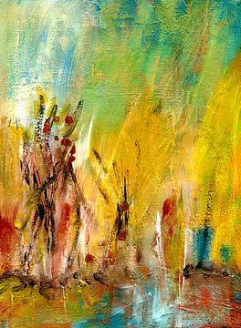 Kunstpastel 22 - Natuurstemming van Claudia Gründler