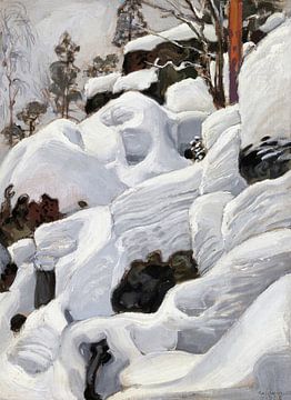 Akseli Gallen-Kallela,Het hol van de Lynx, 1906