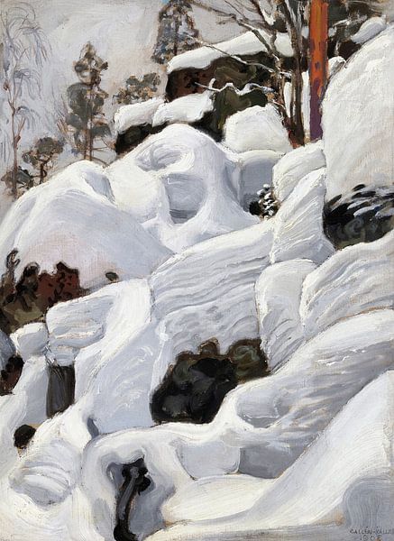Akseli Gallen-Kallela,The Lynx's lair, 1906 by finemasterpiece