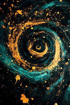 Abstract spiraalvormig galaxy ontwerp van Art & Soul Creations