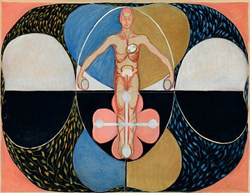 Hilma Af Klint - De evolutie nr. 10, hoge resolutie van Vivanne
