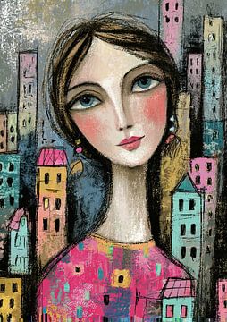 Amsterdam | City life with a smile by Abstract Painting