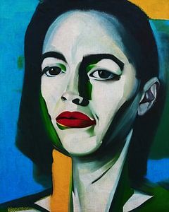 Abstract portret van een vrouw 19 van Jan Keteleer