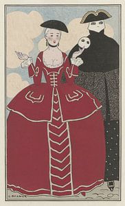 George Barbier – Travestissement d’après Longhi (1913)