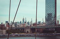 La ligne d'horizon de New York vue du pont de Brooklyn par Mick van Hesteren Aperçu