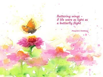 Un haïku de vol de papillon