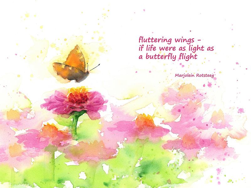 Un haïku de vol de papillon par Karen Kaspar
